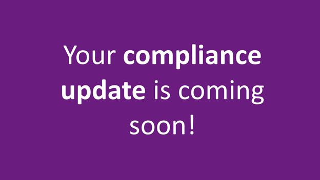 Compliance update