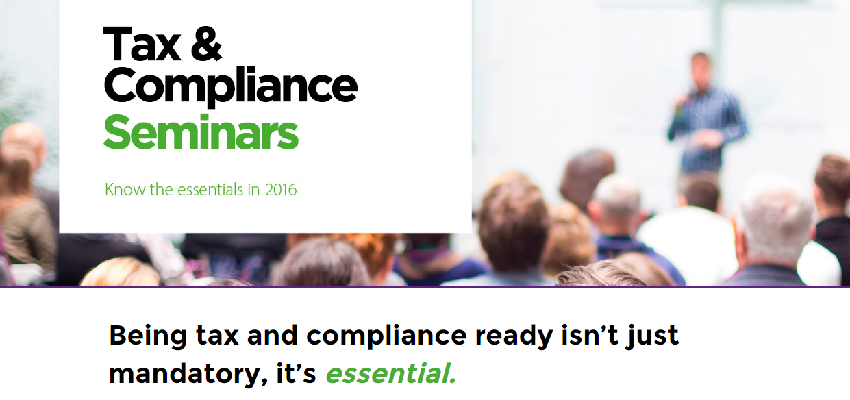Is the MYOB Tax & Compliance Seminar for you?
