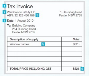 Invoice statement example